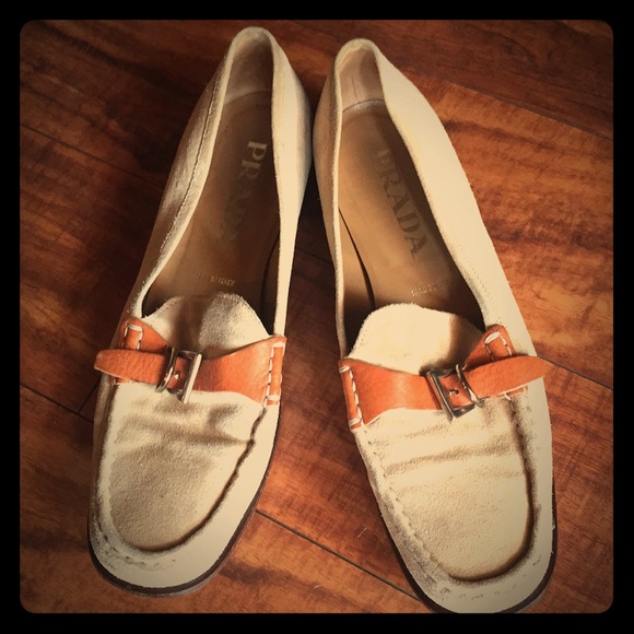 Prada loafers size 37 light Tan - Picture 1 of 6